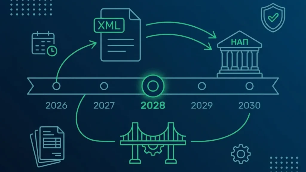 SAF-T compliance в България — 5 етапа 2026-2030, интеграционно решение за Конто 6/Microinvest
